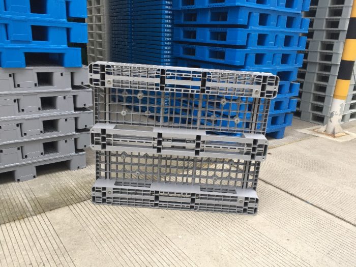 Palets De Plástico Apilables DOITOOL 40x30x11.5 Cm - Rejilla Transpirable Impermeable Para Almacenamiento En Sótano, Cocina, Garaje