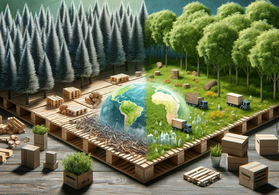 Sostenibilidad en la Industria: Cómo los Palets de Madera Reciclados Benefician al Medio Ambiente